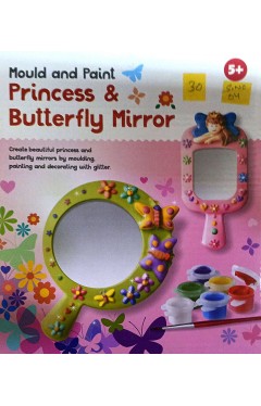 Mould and Paint Princess and Butterfly Mirror